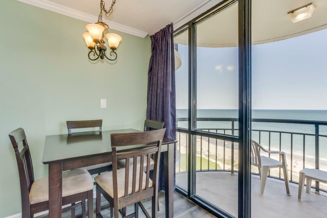 Oceanfront Condo W Balcony King Bed Meridian Plaza Myrtle Beach Exteriör bild