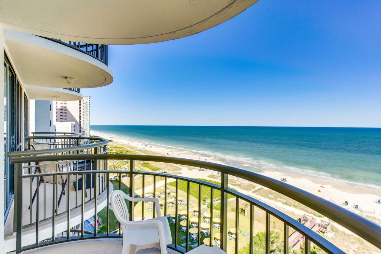 Oceanfront Condo W Balcony King Bed Meridian Plaza Myrtle Beach Exteriör bild