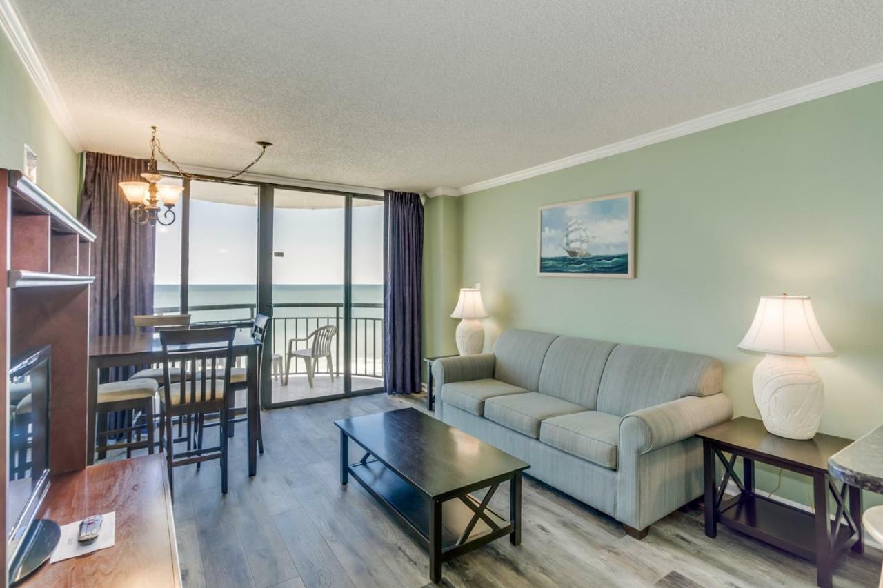 Oceanfront Condo W Balcony King Bed Meridian Plaza Myrtle Beach Exteriör bild